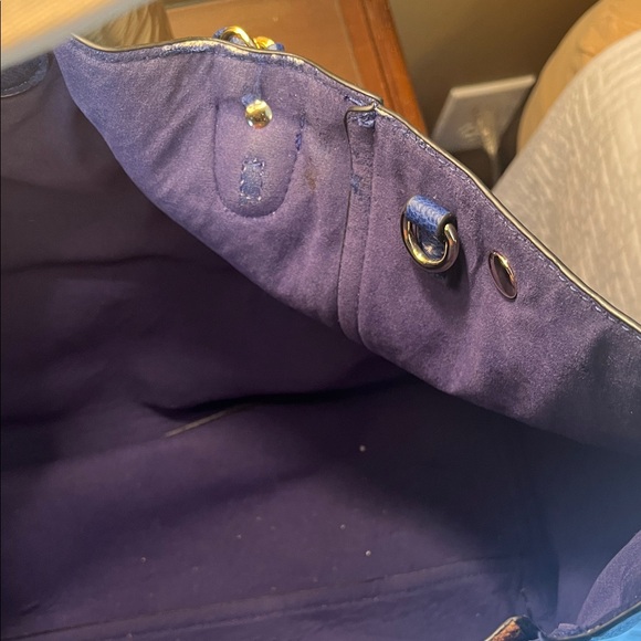 Marc New York Cobalt Blue Tote with Chain Details - Picture 8 of 13